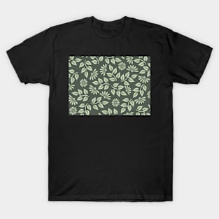 Earthy Flower Pattern T-Shirt